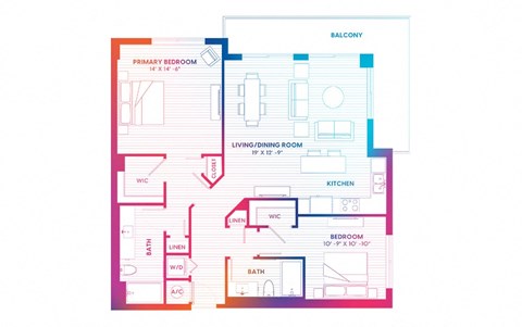 blueprint of a floor plan of a house